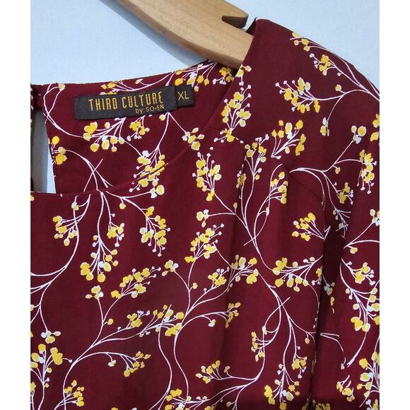 Third Culture by so-en women's floral dolman short sleeves Blouse - xl - Picture 6 of 8
